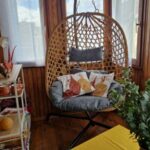 fauteuil suspendu en rotin