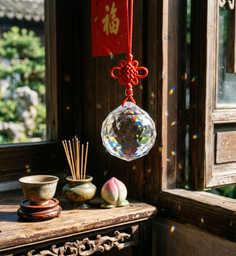 Cristal de roche et reflets arc-en-ciel dans la Cité Interdite